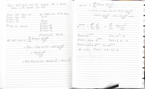 Problem solution: Expanding a polynomial about a = 4